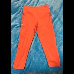 Better Sports Performance Athletic Capri with Side Pockets - L Orange